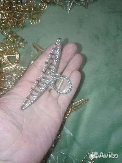 Краб для волос оцинкованные