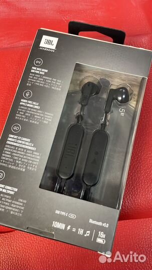 Беспроводные наушники JBL Tune 215BT, черный