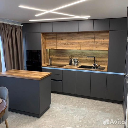 Кухня черная