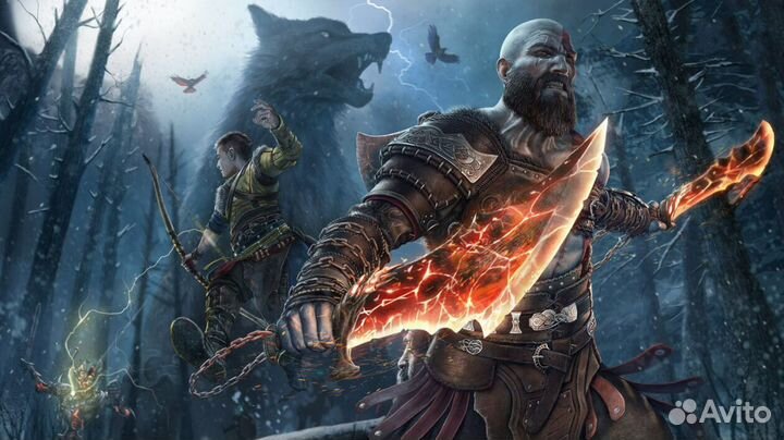 God of War Ragnarok + Valhalla PS4 PS5 рус озвучка