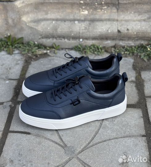 Кеды мужские кожаные