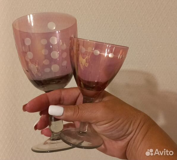 Фужеры большие, маленькие. Винтаж