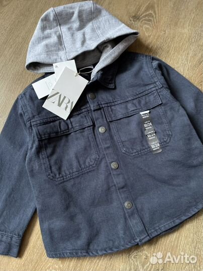 Джинсовая рубашка zara оригинал