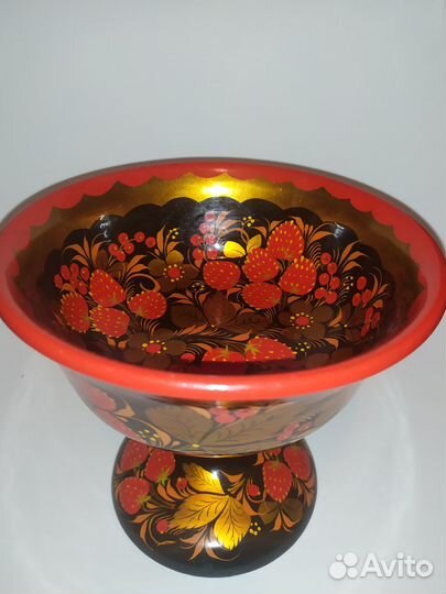 Кубок конфетница Хохлома СССР