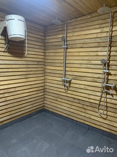 Баня на дровах с горячим чаном