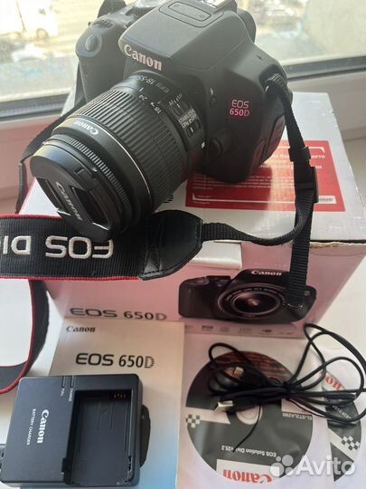 Фотоаппарат Canon 650d с объективом 18-55mm