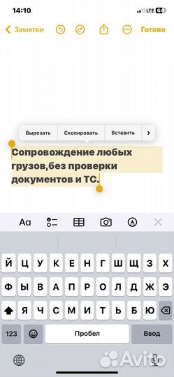Сопровождение грузов/людей,без проверки тс