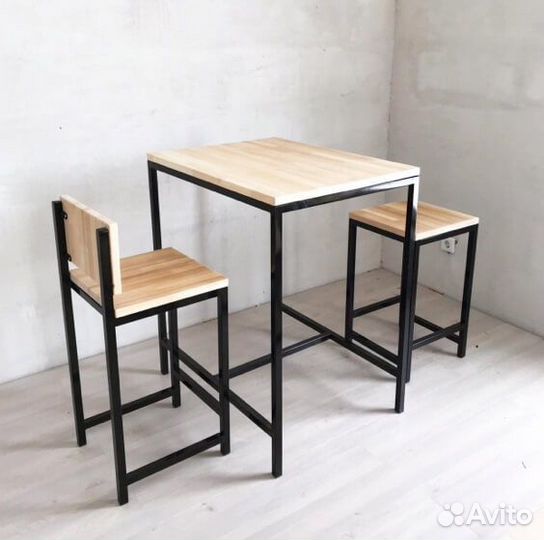 Мебель стиле Лофт, стеллаж, стол, стул, диван