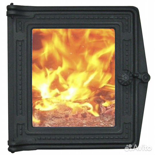 Дверь для Печи дт-4С (Р) топочная под стекло 250х2