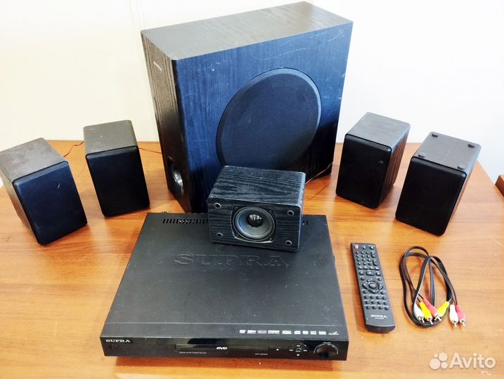 Домашний кинотеатр 5.1 с караоке, USB, AUX 165W