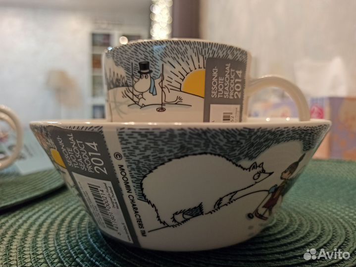 Кружка и пиала Arabia moomin 2014