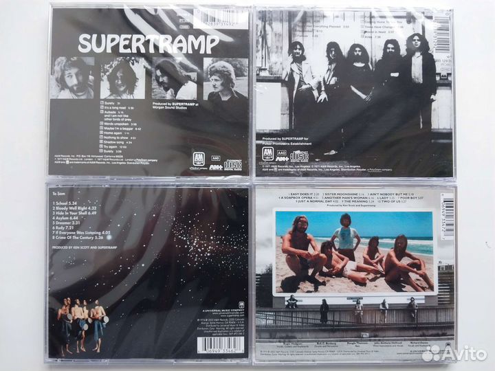 CD диски Supertramp, Procol Harum