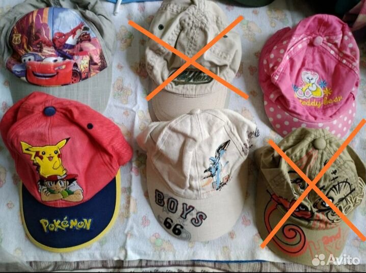 Кепки, панамки, банданы