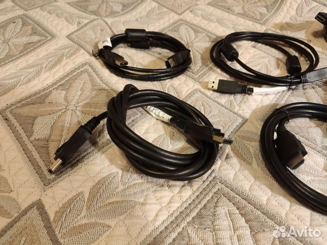 Кабель hdmi, usb type a-b, display port