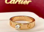Cartier золотое кольцо с бриллиантами