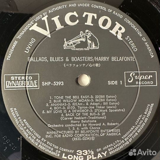 Belafonte - Ballads, Blues And Boasters (Япония)