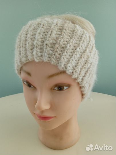 Повязка на голову из собачей шерсти