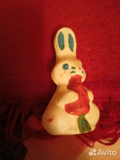 Ёлочная игрушка заяц,пенопласт