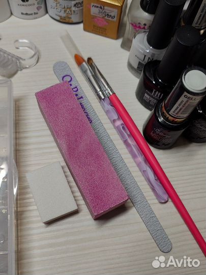 Набор для наращивания ногтей гель лаки и лампа