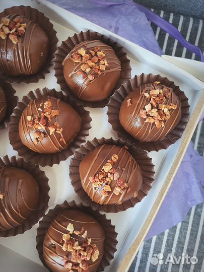 Шоколадное пирожное картошка, подарочный набор