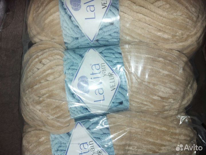 Пряжа lavita velur плюшевая