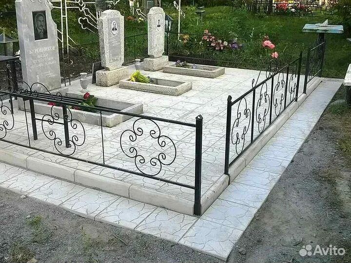 Установка памятника и облагораживание могил