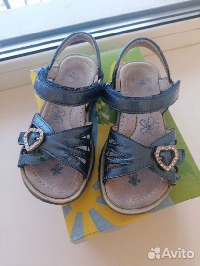Сандалии для девочки натуральная кожа 28
