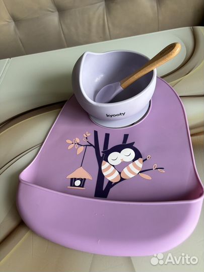 Силиконовая детская посуда