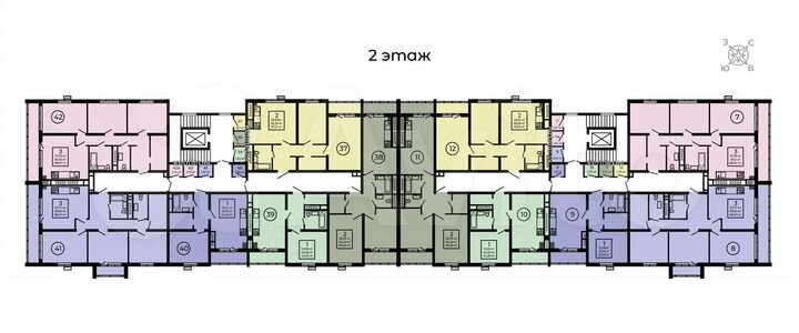 1-к. квартира, 44,4 м², 2/5 эт.