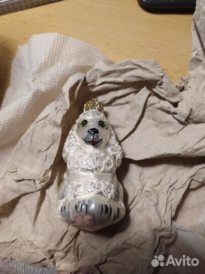 Елочная игрушка пудель