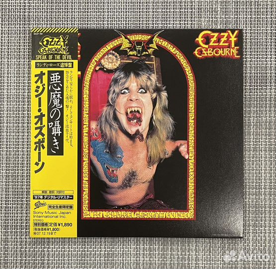 Ozzy Osbourne Speak of the Devil Japan Mini LP CD
