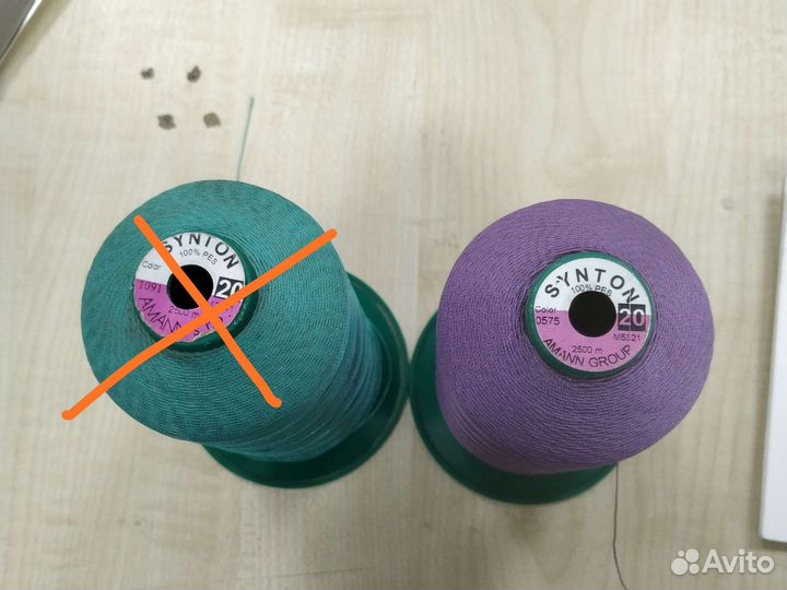 Нитки synton толщина 20,40 цветные