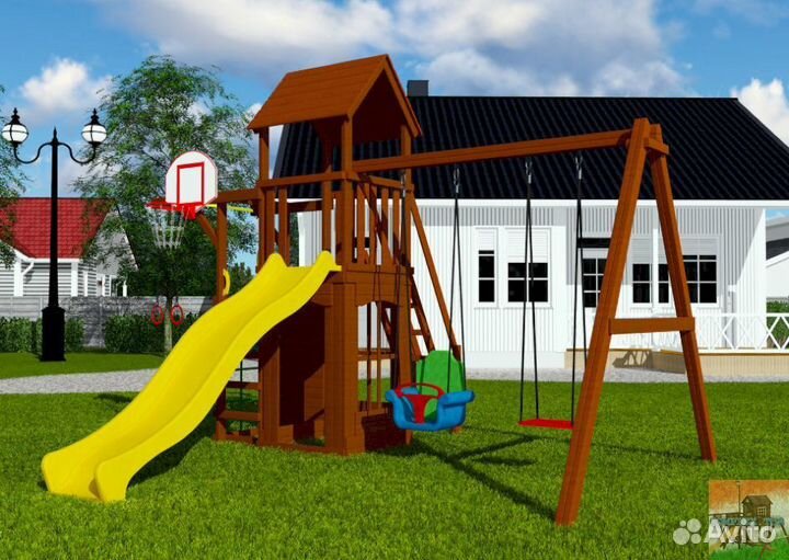 Детская площадка для игры на даче