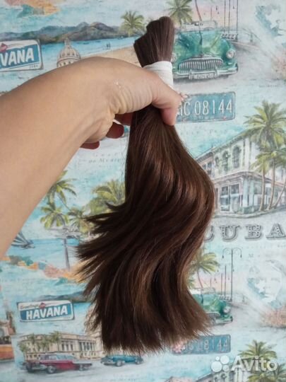 Волосы натуральные срез 30 см