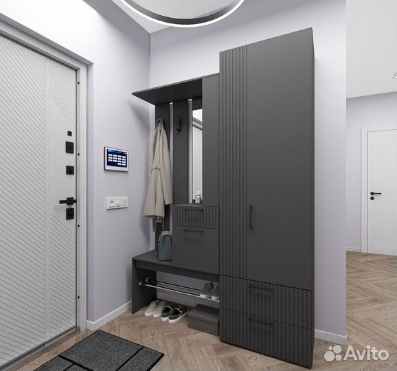 Шкаф в пpихожую, тумба, распашные фaсaды на заказ