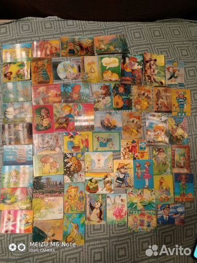 Переливные и стерео календарик СССР, 80 е года