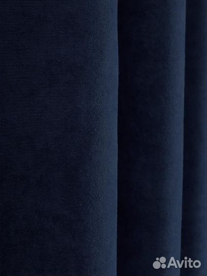 Шторы канвас (темно-синий)
