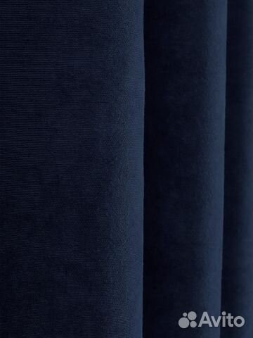 Шторы канвас (темно-синий)