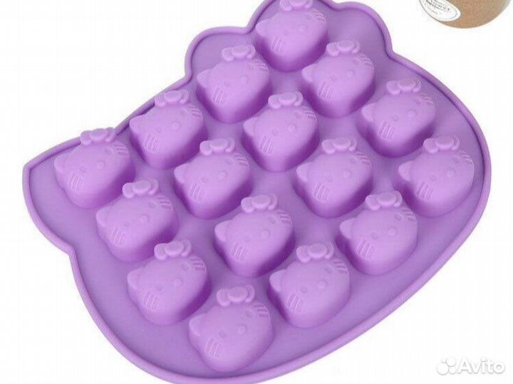 Силиконовая hello kitty форма для шоколада,льда