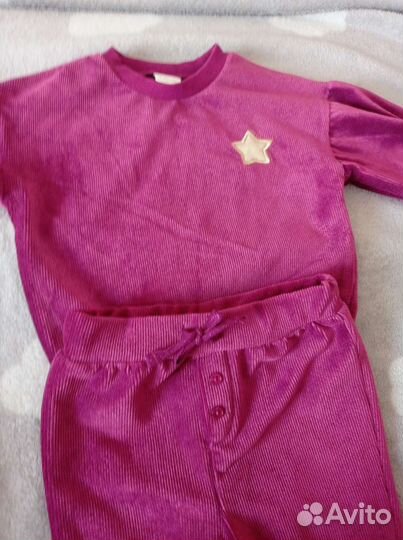 Велюровый костюм Next 74 для девочки