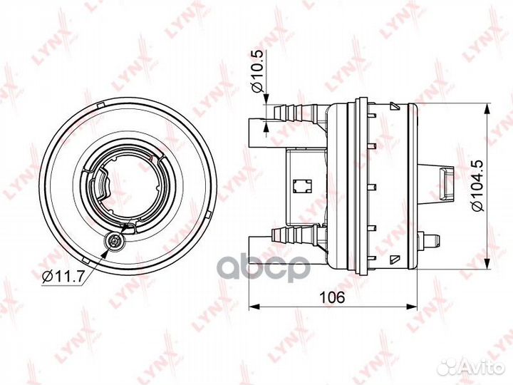 Фильтр топливный погружной LF249M lynxauto