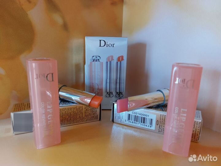 Бальзам для губ Dior addict lip glow набор 2 в 1