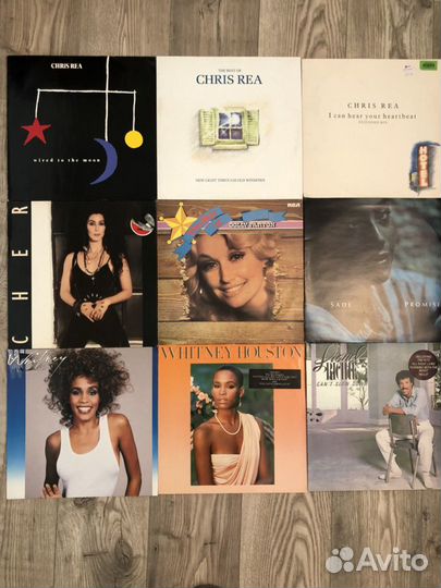 Cher, sade,whitney houston, chis REA и др lp