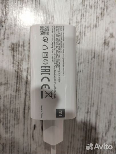 Адаптер питания оригинал xiaomi