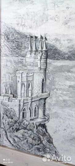 Гипсовый барельеф вертикальный