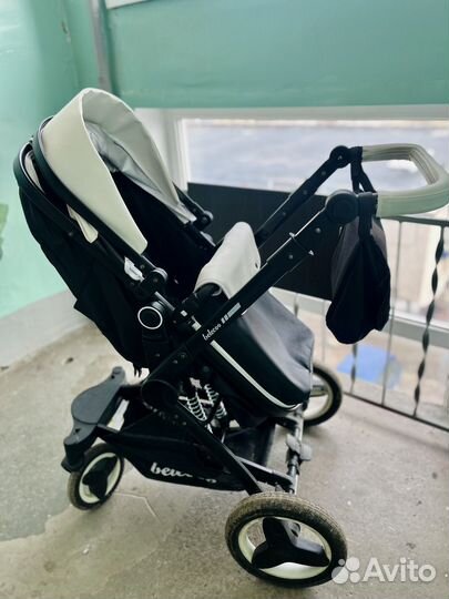Детская коляска трансформер из эко-кожи
