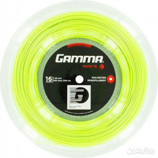 Теннисные струны (граненые) Gamma Moto 16, 17 200м