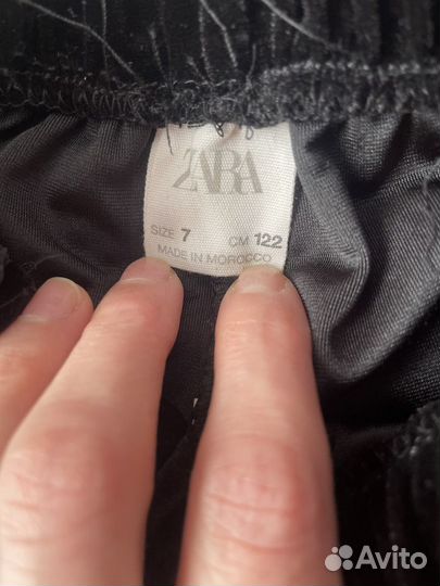 Штаны бархатные для девочки Zara,р-р 122