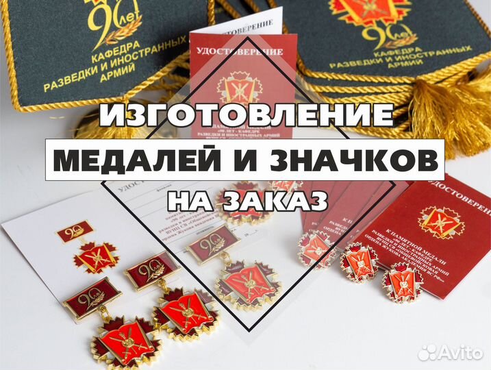 Медали и значки изготовление на заказ