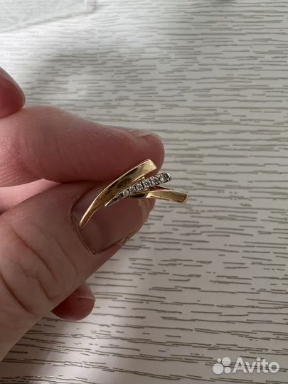 Золотые серьги, цепочка 585 пробы